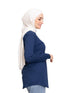 True Blue Printed Long - Sleeve Design 49 - Khotwh